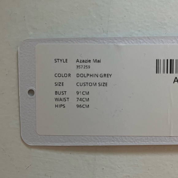 Azazie Mai in Dolphin Grey - Picture 6 of 6